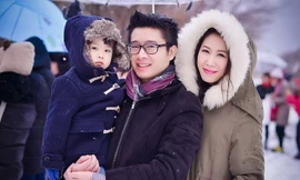 Dương Thùy Linh hạnh phúc bên chồng con ở Nhật