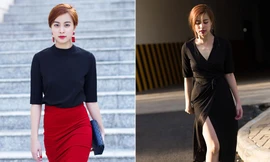 Gu thời trang thanh lịch đời thường của Hoàng Thùy Linh