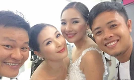 Vợ Duy Nhân rạng rỡ trở lại khi chụp ảnh cưới