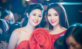 Kỳ Duyên, Ngọc Hân đọ sắc với váy đỏ rực rỡ