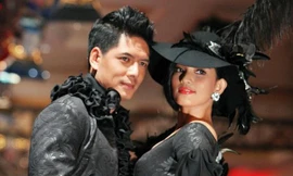 Trương Thị May ôm Bình Minh tình tứ trên sàn diễn