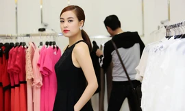 Hoàng Thùy Linh diện 'cây đen' kín mít quyến rũ