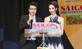 Hoa hậu Ngọc Diễm lộng lẫy làm MC lễ trao giải Quả bóng vàng