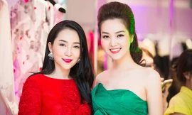 Á hậu Thụy Vân vai trần quyến rũ bên Linh Nga