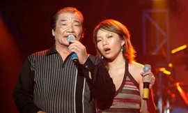 Diva Hà Trần và nhạc sĩ Trần Hiếu. Ảnh: Trần Tiến Dũng.