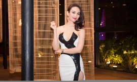 Ngọc Diễm mặc váy cúp ngực táo bạo dự dạ tiệc