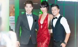 Hà Anh khoe lưng trần quyến rũ bên 'trai đẹp' Trọng Hiếu