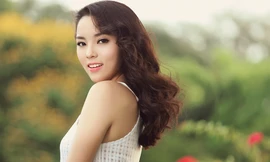 Hoa hậu Kỳ Duyên đẹp dịu dàng trong nắng sớm
