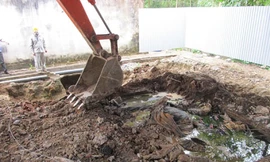 Vụ chôn thuốc trừ sâu: Nicotex vận chuyển chất thải khỏi hiện trường