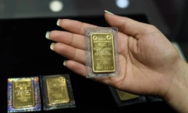 Giá vàng giảm mạnh trước giờ đấu thầu 