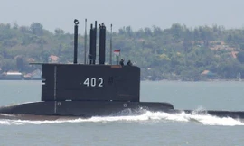 Tàu ngầm KRI Nanggala-402 của hải quân Indonesia mất tích hôm thứ Tư. Alex Widojo / Anadolu Agency / Getty Images