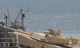 Xe tăng M1-Abrams của thủy quân lục chiến Mỹ