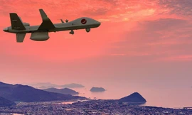 Một máy bay không người lái SeaGuardian thực hiện sứ mệnh giám sát cho Lực lượng Bảo vệ Bờ biển Nhật Bản. (Hình ảnh: GA-ASI)