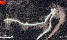 Hình ảnh vệ tinh cho thấy Trung Quốc vẫn đang đầu tư hệ thống phòng thủ bờ biển