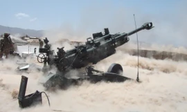 Đạn 155m dẫn đường chính xác Excalibur lần đầu tiên xuất hiện trong chiến tranh năm 2007