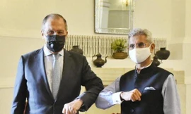 Ngoại trưởng Nga Sergei Lavrov và người đồng cấp Ấn Độ S. Jaishankar 