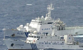 Một tàu hải cảnh Trung Quốc ở biển Đông