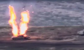 Hình ảnh xe tăng trúng đạn, phát nổ