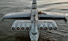 'Quái vật biển' thời Chiến tranh Lạnh của Liên Xô trôi dạt trên biển