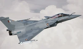 Một chiếc Rafale của Qatar. (Twitter)