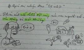 Nam sinh vẽ cảnh cầu hôn của 'Vợ nhặt'