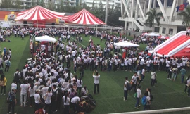 Sinh viên gần 20 trường Đại học tham gia nhảy vận động vì cộng đồng