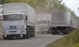 Ukraine nói đoàn xe nhân đạo Nga ‘vượt biên bất hợp pháp’