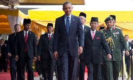Tổng thống Mỹ Obama trong chuyến thăm Malaysia hôm 27/4