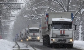 Đoàn xe nhân đạo thứ chín của Nga dự kiến có mặt tại miền Đông Ukraine vào ngày 12/12 tới.