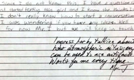 Sinh viên nhờ thầy tư vấn hẹn hò trong… bài kiểm tra