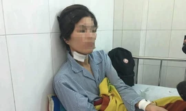 Chị H. nhập viện vì bị chồng cũ hành hung