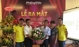 Đại tá Đinh Hữu Tân- Trưởng phòng PA 83 Công an TP Hà Nội tuyên bố ra mắt trang tin. 