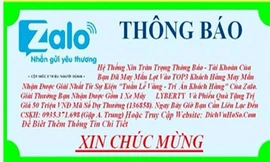 Công bố 5 tài khoản lừa đảo 'trúng thưởng' để tìm bị hại