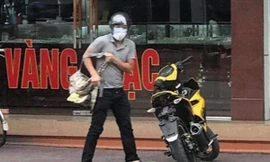 Nghi phạm Đinh Thanh Tùng bị xác định gây ra vụ cướp tiệm vàng ở Quảng Ninh.