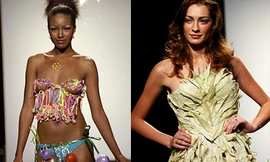 Váy rau củ cực 'độc' của Project Runway