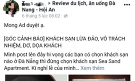 Nhận tiền đặt phòng rồi cho người khác thuê, một khách sạn ở Đà Nẵng phải xin lỗi khách