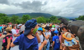 Du khách nô nức đến các điểm vui chơi ở Đà Nẵng, đông gấp 5-6 lần ngày thường