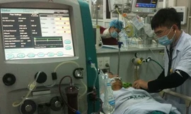 Bênh nhân đang trong tình trạng nguy kịch.