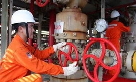 Vận hành khai thác dầu thô tại mỏ Bạch Hổ. (Ảnh: Hà Thái/TTXVN)