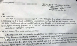 Cảnh 'hôi bia' tại Biên Hòa vào đề văn lớp 11