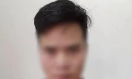 H.V.S. tại cơ quan công an - Ảnh: Công an cung cấp