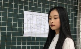 Nguyễn Đình Nguyệt Hà (19 tuổi) đang là sinh viên năm thứ nhất của trường Học viện Ngân hàng cả thấy vừa vui nhưng cũng có chút lo lắng khi sắp đi học trực tiếp. Ảnh: NVCC