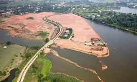 Khu vực hồ Đại Lải. Ảnh: Mạnh Thắng