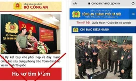 Tin tặc gắn mã độc vào trang web giả mạo Cổng thông tin của Công an Hà Nội