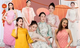 Dàn hậu Việt khoe dáng xinh với áo dài đón Tết: Tiểu Vy, Thùy Tiên quá đỗi dịu dàng