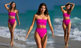 Nàng mẫu 9x Jessica Markowski đẹp như mộng ở biển