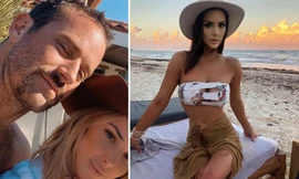 Courtney Vucekovich thời còn hẹn hò với tài tử Hollywood. Ảnh: Courtney Vucekovich.