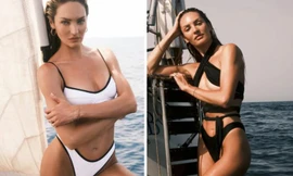 'Biểu tượng sắc đẹp Nam Phi' phô đường cong 'bỏng rẫy' với áo tắm