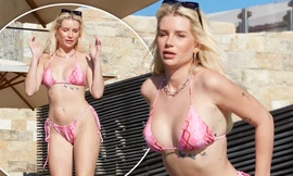Em gái huyền thoại mẫu Kate Moss nóng bỏng với bikini