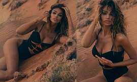 Bản sao của minh tinh Sophia Loren nóng bỏng 'nghẹt thở' với áo tắm